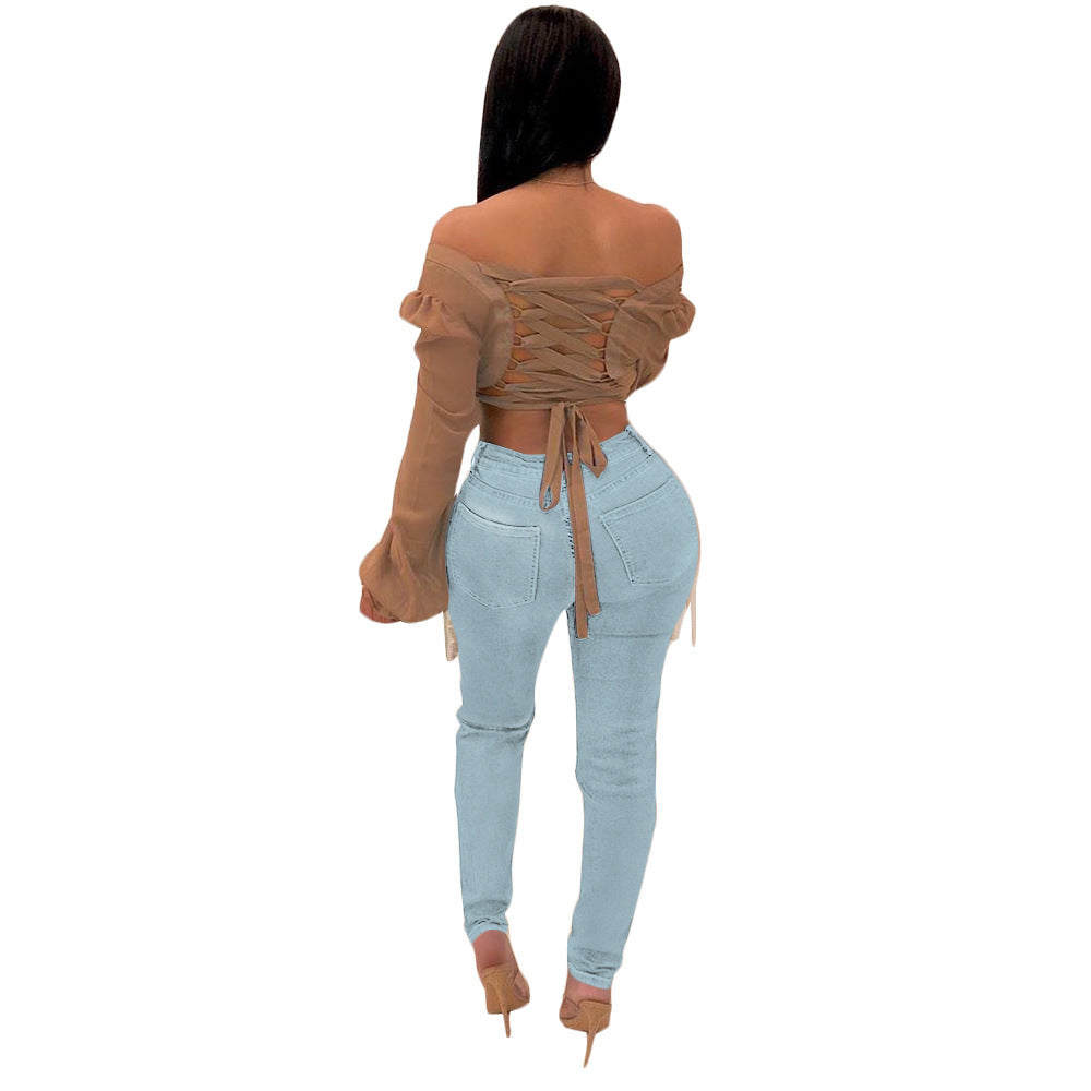 Fashion Personality Street Trend Denim Pants