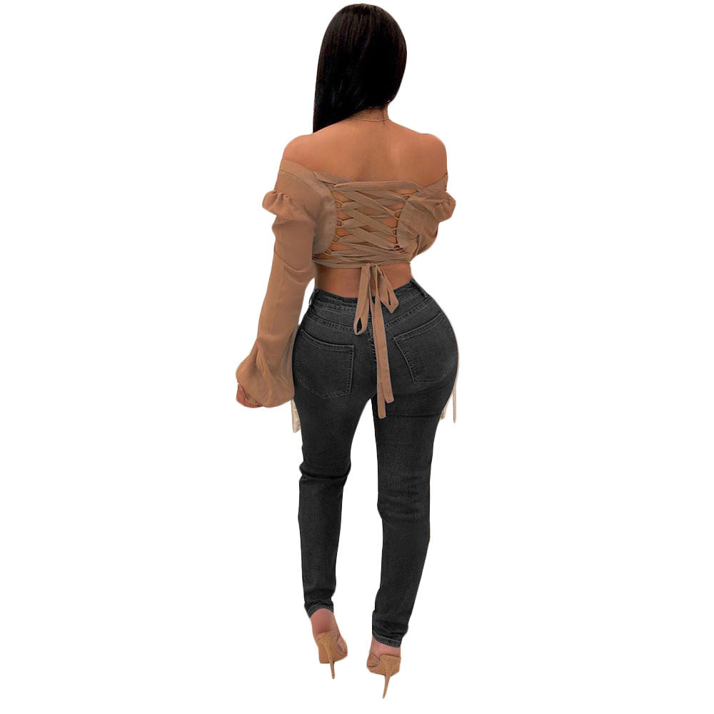 Fashion Personality Street Trend Denim Pants