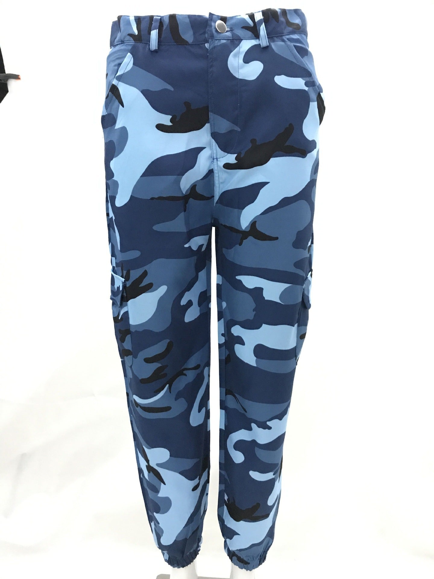Camouflage tooling denim harem pants casual pants