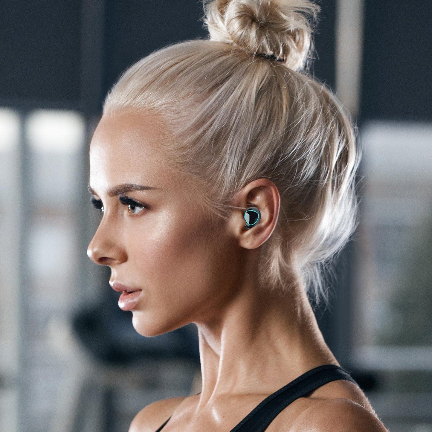 Tebinzi Ear Buds Wireless | BT 5.1 Headphones with Charging Case,IPX7 Waterproof HiFi Stereo Earphones with Mic for Cell Phone Computer Laptop Sports