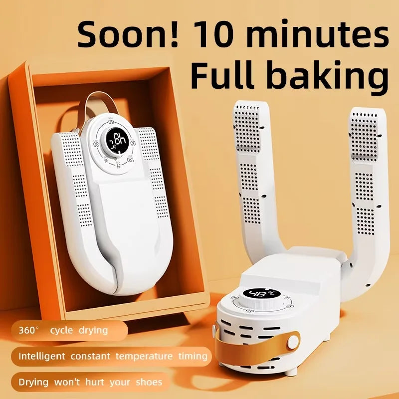 Intelligent Timer Shoe Dryer Adjustable Dryer Quick Drying Deodorizing Sterilizing Shoe Dryer Household Shoe Warmer Heater