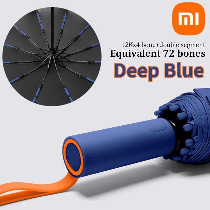 Xiaomi 72 Bone Fully Automatic Umbrella Sun UV Protection Rain Umbrella Folding Umbrella Windproof Strong for Men Women Outdoor