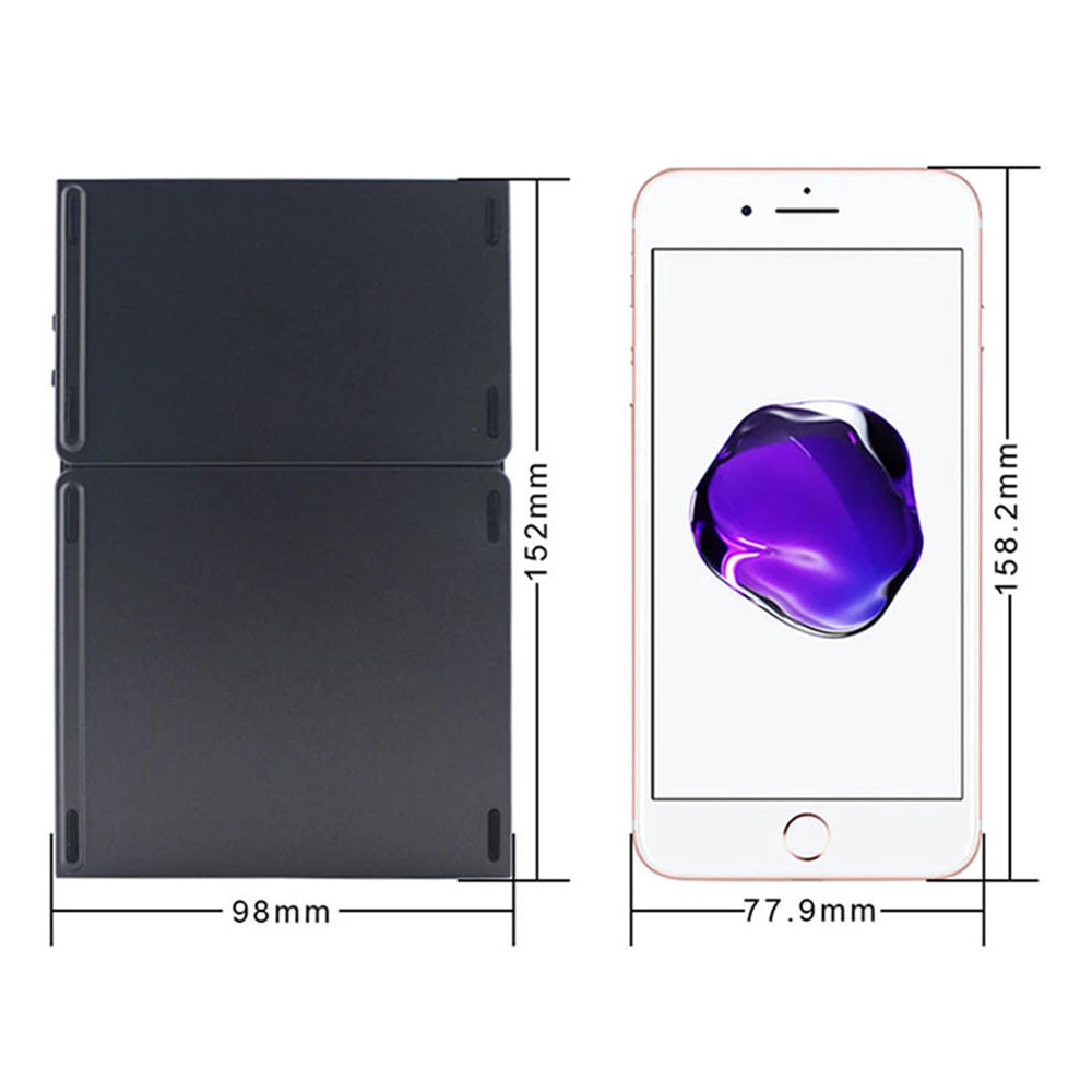 B033 Mini Wireless Keyboard With Touchpad BT Office Portable Magnetic Triple Folding Keyboard For Windows Android IOS iPad Phone