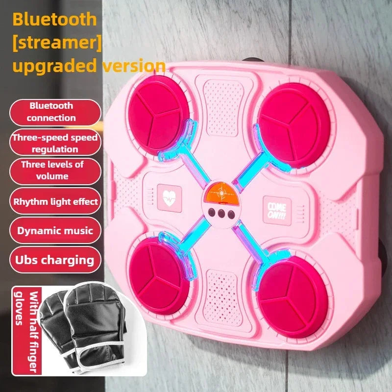 Music Boxing Machine with Music,Bluetooth Music Boxing Machine for Children Wall Mounted,Smart Music Boxing Game