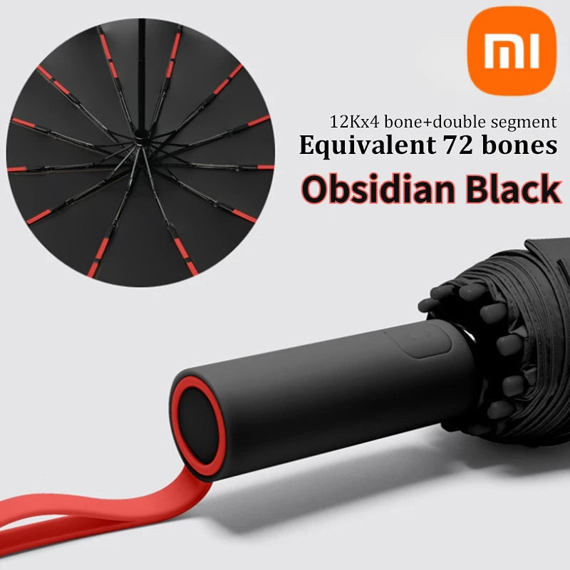 Xiaomi 72 Bone Fully Automatic Umbrella Sun UV Protection Rain Umbrella Folding Umbrella Windproof Strong for Men Women Outdoor
