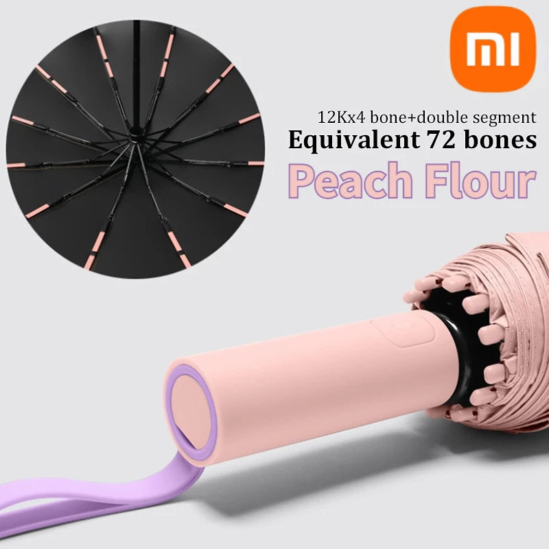 Xiaomi 72 Bone Fully Automatic Umbrella Sun UV Protection Rain Umbrella Folding Umbrella Windproof Strong for Men Women Outdoor