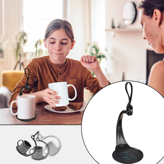 Spill Stopper Lid Coffee Tea Cup SpillNot Coaster Never Spill Handle Over Cup Artifact